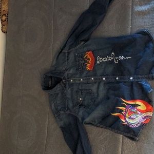 Ed Hardy Long Sleeve Denim Shirt